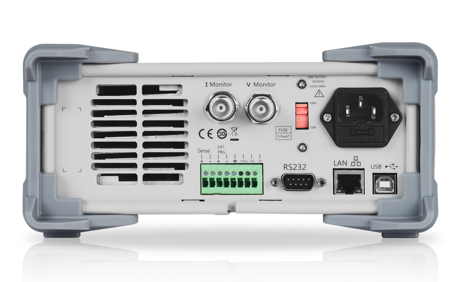 SDL1000X rear interface and bench test connections